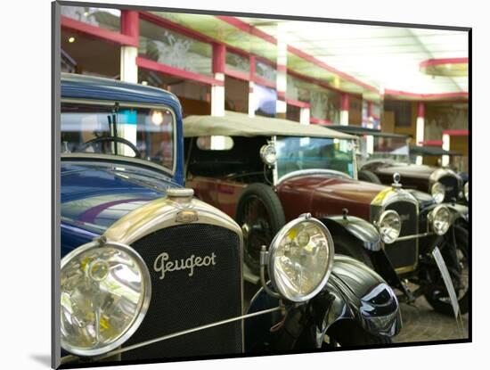 Peugeot Car Museum, Montbeliard, Sochaux, Jura, Doubs, France-Walter Bibikow-Mounted Photographic Print