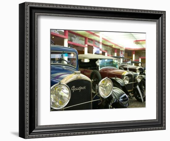 Peugeot Car Museum, Montbeliard, Sochaux, Jura, Doubs, France-Walter Bibikow-Framed Photographic Print