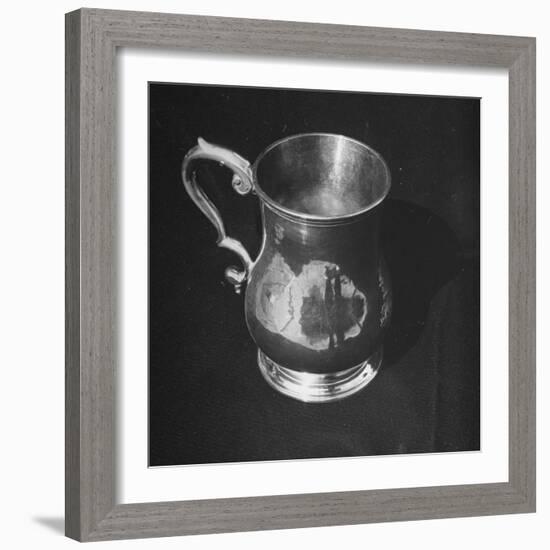 Pewter or Silver Mug from the American Colonial Period-null-Framed Photographic Print