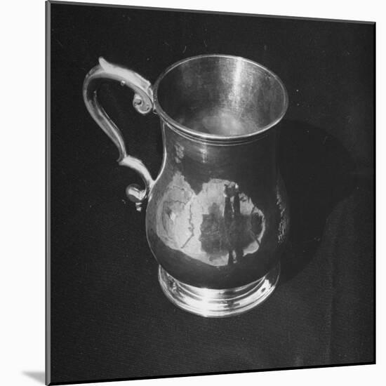 Pewter or Silver Mug from the American Colonial Period-null-Mounted Photographic Print