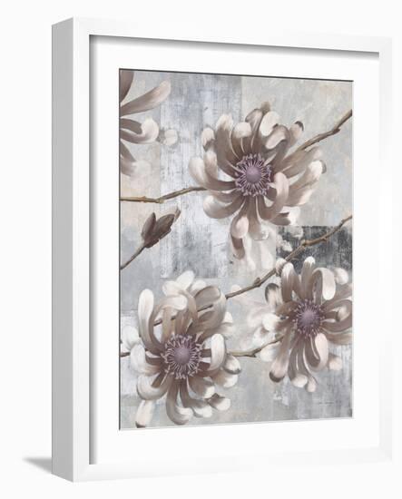 Pewter Petals 1-Jurgen Gottschlag-Framed Art Print