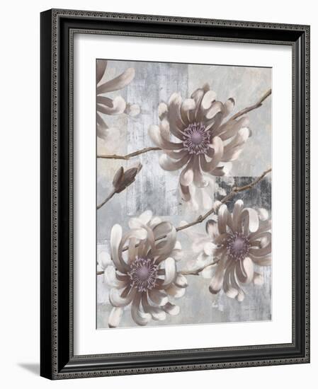 Pewter Petals 1-Jurgen Gottschlag-Framed Art Print