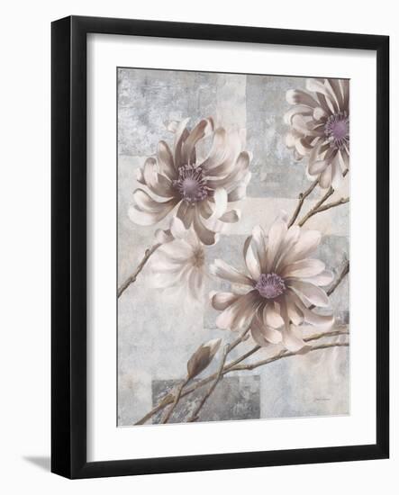 Pewter Petals 2-Jurgen Gottschlag-Framed Art Print