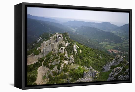 Peyrepertuse Cathar Castle, French Pyrenees, France-Rob Cousins-Framed Premier Image Canvas