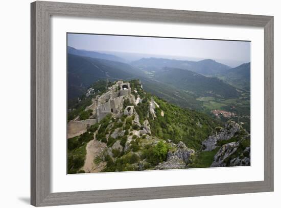 Peyrepertuse Cathar Castle, French Pyrenees, France-Rob Cousins-Framed Photographic Print