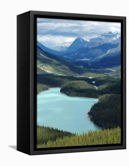 Peyto Lake, Banff National Park, UNESCO World Heritage Site, Alberta, Rocky Mountains, Canada, Nort-Hans Peter Merten-Framed Premier Image Canvas