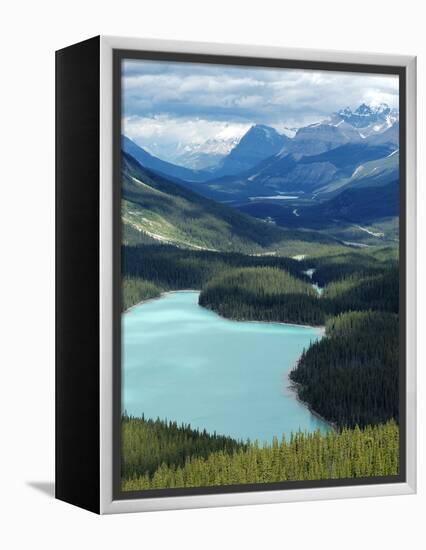 Peyto Lake, Banff National Park, UNESCO World Heritage Site, Alberta, Rocky Mountains, Canada, Nort-Hans Peter Merten-Framed Premier Image Canvas