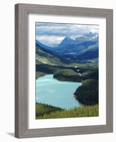 Peyto Lake, Banff National Park, UNESCO World Heritage Site, Alberta, Rocky Mountains, Canada, Nort-Hans Peter Merten-Framed Photographic Print