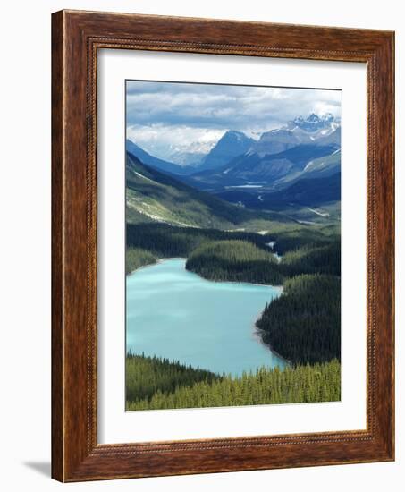 Peyto Lake, Banff National Park, UNESCO World Heritage Site, Alberta, Rocky Mountains, Canada, Nort-Hans Peter Merten-Framed Photographic Print