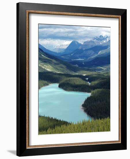 Peyto Lake, Banff National Park, UNESCO World Heritage Site, Alberta, Rocky Mountains, Canada, Nort-Hans Peter Merten-Framed Photographic Print