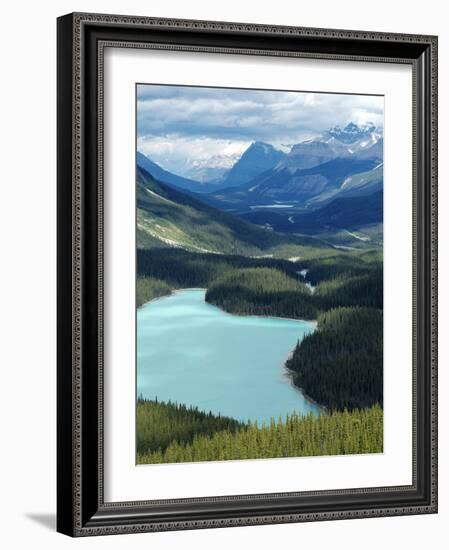 Peyto Lake, Banff National Park, UNESCO World Heritage Site, Alberta, Rocky Mountains, Canada, Nort-Hans Peter Merten-Framed Photographic Print