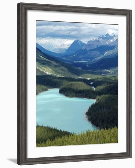 Peyto Lake, Banff National Park, UNESCO World Heritage Site, Alberta, Rocky Mountains, Canada, Nort-Hans Peter Merten-Framed Photographic Print