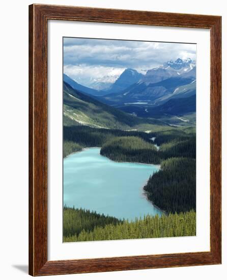 Peyto Lake, Banff National Park, UNESCO World Heritage Site, Alberta, Rocky Mountains, Canada, Nort-Hans Peter Merten-Framed Photographic Print