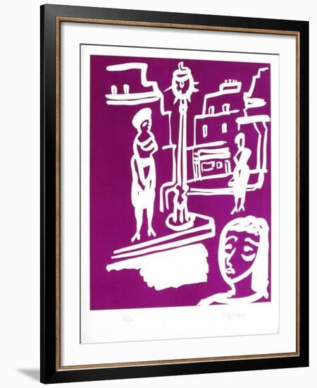 PF - La rue Saint Denis-Charles Lapicque-Framed Limited Edition