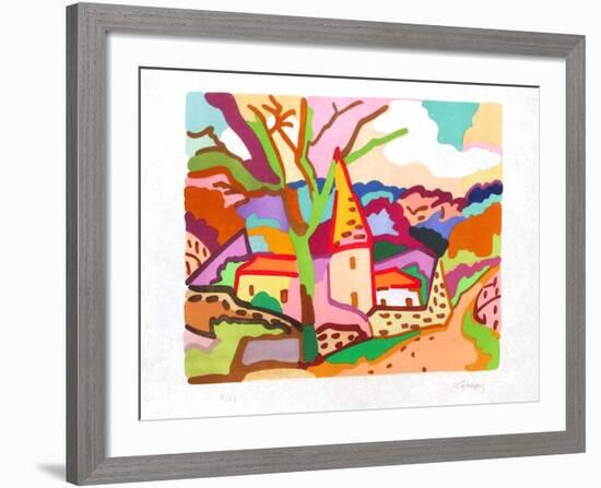 PF - Manoir en Bourgogne-Charles Lapicque-Framed Limited Edition