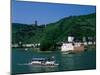 Pfalz Castle and Rhine River, Kaub, Rhineland, Rhine Valley, Germany-Steve Vidler-Mounted Photographic Print