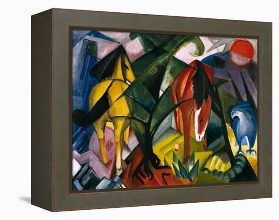 Pferde Und Adler, 1912-Franz Marc-Framed Premier Image Canvas