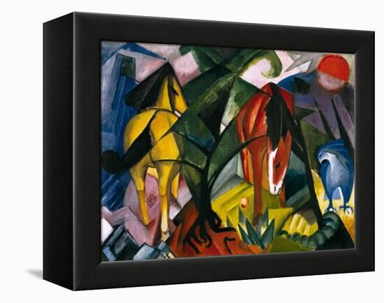 Pferde Und Adler, 1912-Franz Marc-Framed Premier Image Canvas