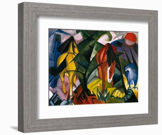 Pferde Und Adler, 1912-Franz Marc-Framed Giclee Print