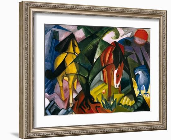 Pferde Und Adler, 1912-Franz Marc-Framed Giclee Print