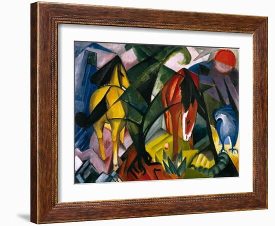 Pferde Und Adler, 1912-Franz Marc-Framed Giclee Print