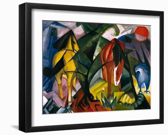 Pferde Und Adler, 1912-Franz Marc-Framed Giclee Print