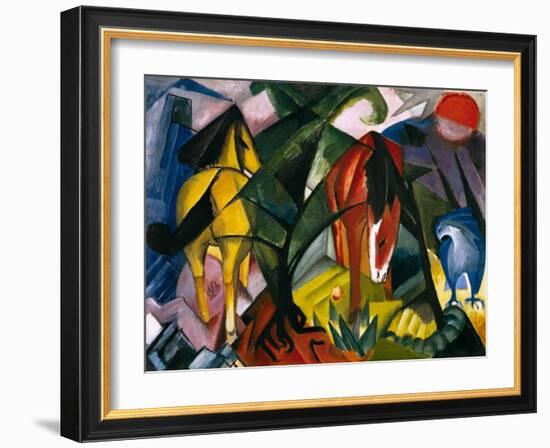 Pferde Und Adler, 1912-Franz Marc-Framed Giclee Print