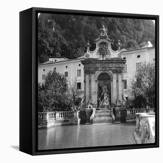 Pferdeschwemme, Salzburg, Austria, C1900-Wurthle & Sons-Framed Premier Image Canvas