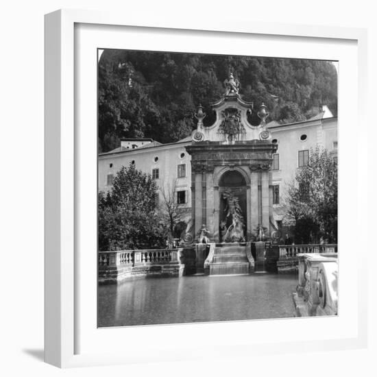 Pferdeschwemme, Salzburg, Austria, C1900-Wurthle & Sons-Framed Photographic Print