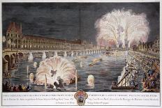 Fireworks on the River Seine, Paris-PG Le Mercier-Premium Giclee Print