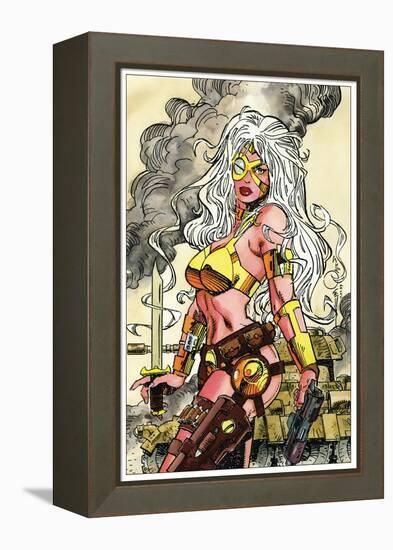 Phaedra Trading Card Art for Creator's Universe Set-Walter Simonson-Framed Stretched Canvas