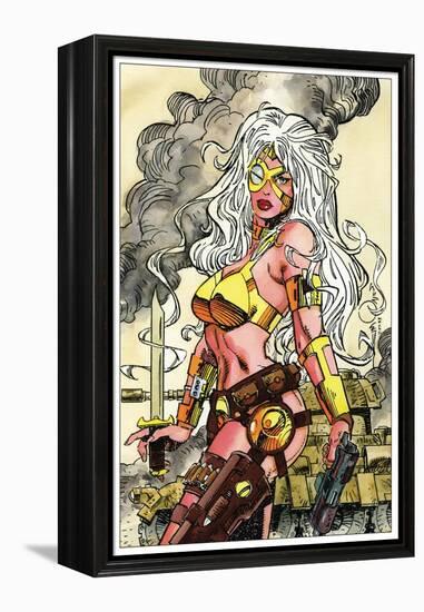 Phaedra Trading Card Art for Creator's Universe Set-Walter Simonson-Framed Stretched Canvas