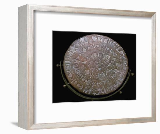 Phaestos Disc, from Minoan Royal Palace at Phaestos, 20th century BC-Unknown-Framed Giclee Print