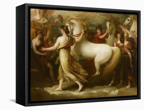 Phaëton sollicitant d'Apollon la conduite du Soleil-Benjamin West-Framed Premier Image Canvas