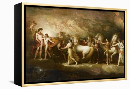 Phaëton sollicitant d'Apollon la conduite du Soleil-Benjamin West-Framed Premier Image Canvas