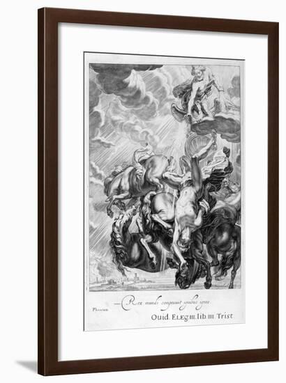 Phaeton Struck Down by Jupiter's Thunderbolt, 1655-Michel de Marolles-Framed Giclee Print