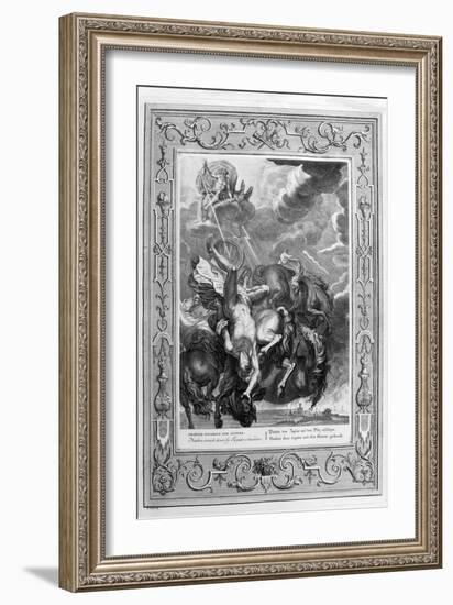 Phaeton Struck Down by Jupiter's Thunderbolt, 1733-Bernard Picart-Framed Giclee Print