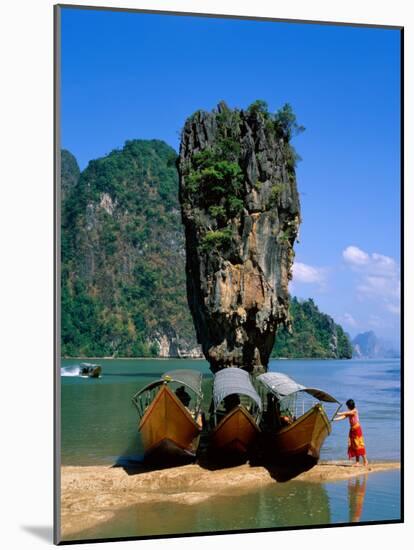 Phangnga Bay, James Bond Island, Phuket, Thailand-Steve Vidler-Mounted Photographic Print