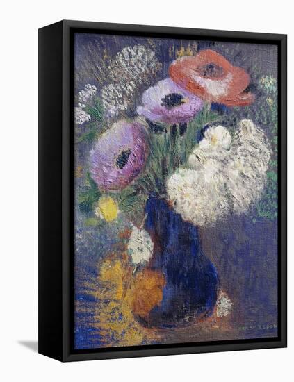 Phantasieblumen Und Anemonen-Odilon Redon-Framed Premier Image Canvas