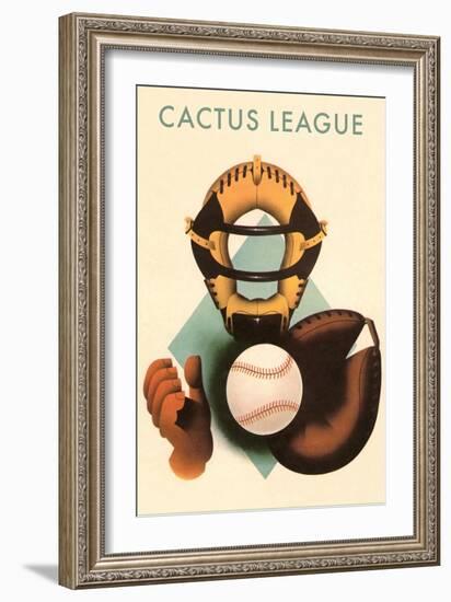 Phantom Cactus League Catcher, Arizona-null-Framed Art Print