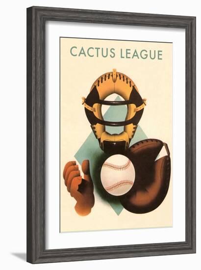 Phantom Cactus League Catcher, Arizona-null-Framed Art Print