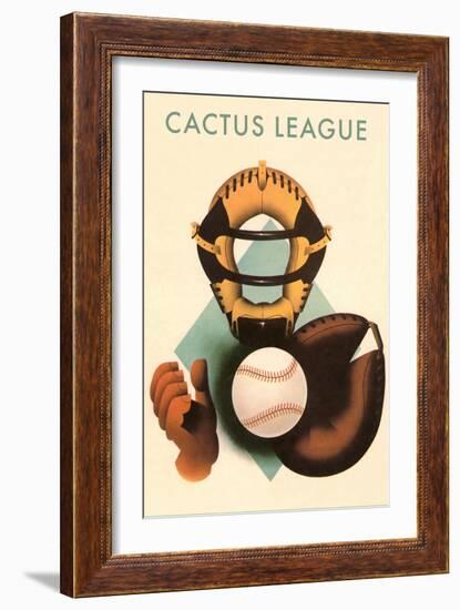 Phantom Cactus League Catcher, Arizona-null-Framed Art Print