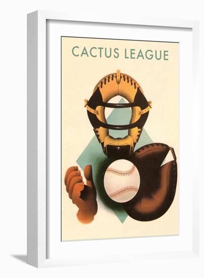 Phantom Cactus League Catcher, Arizona-null-Framed Art Print