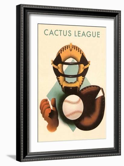 Phantom Cactus League Catcher, Arizona-null-Framed Art Print