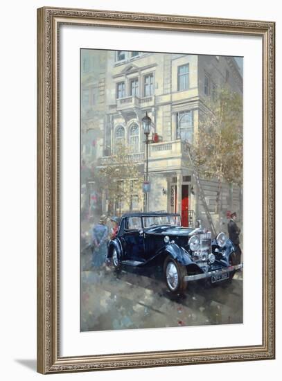 Phantom II into Queens Gate Mews-Peter Miller-Framed Giclee Print