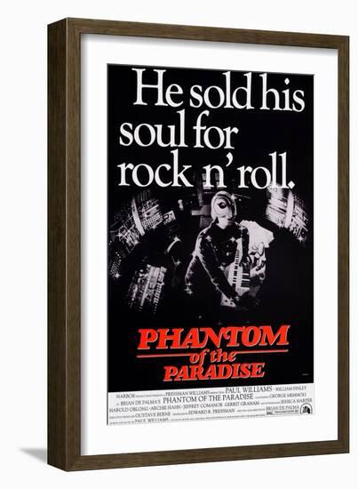 Phantom of the Paradise, William Finley (As the Phantom), 1974-null-Framed Premium Giclee Print