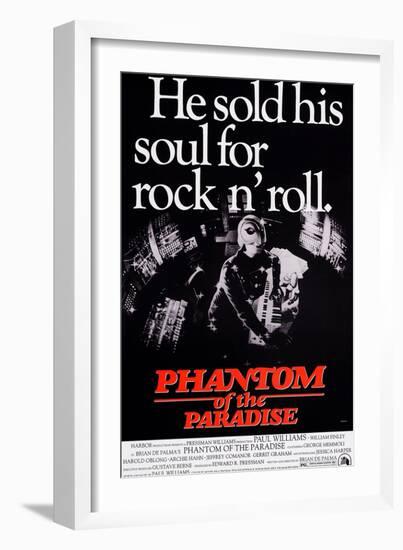 Phantom of the Paradise, William Finley (As the Phantom), 1974-null-Framed Premium Giclee Print