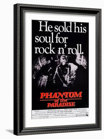 Phantom of the Paradise, William Finley (As the Phantom), 1974-null-Framed Premium Giclee Print