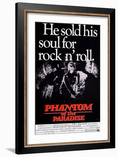 Phantom of the Paradise, William Finley (As the Phantom), 1974-null-Framed Art Print