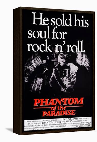 Phantom of the Paradise, William Finley (As the Phantom), 1974-null-Framed Stretched Canvas